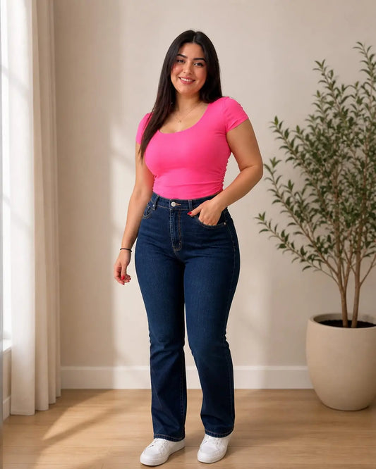Basic Cotton Top with Half double layer
