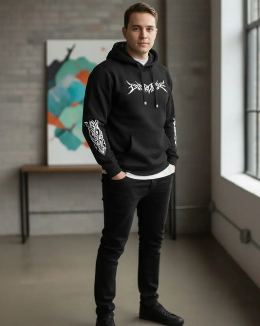 Printed Fleece Hoodie (Comfort Fit)