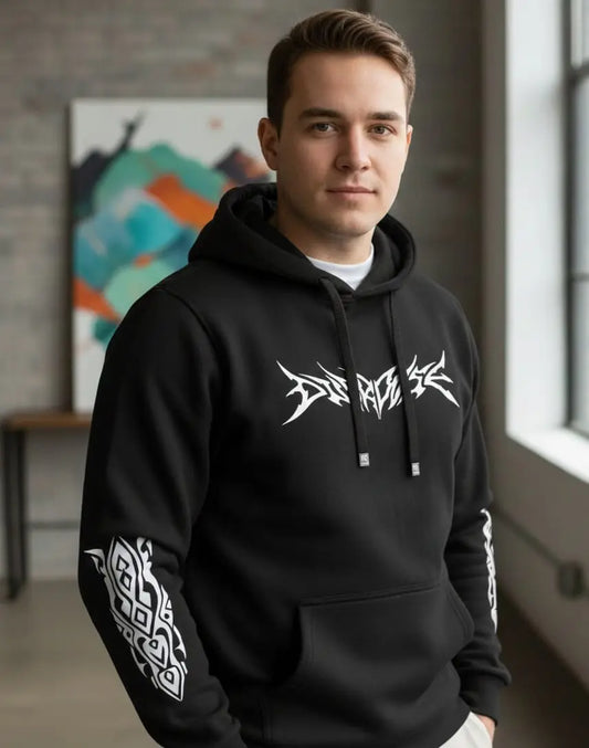 Printed Fleece Hoodie (Comfort Fit)