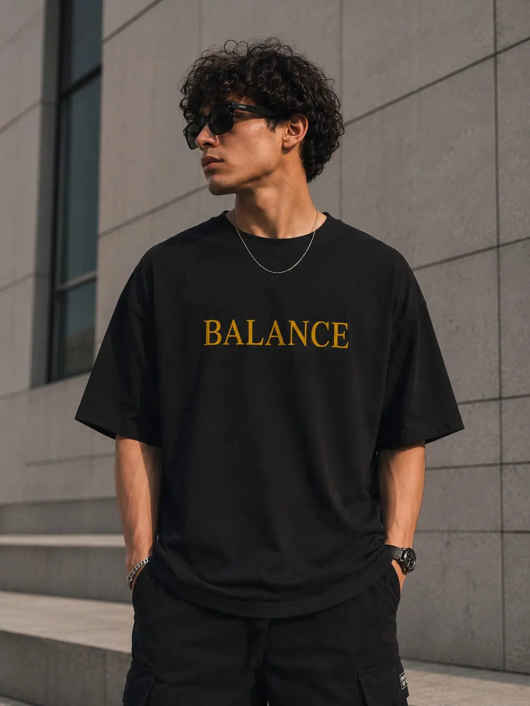 Printed Over Size T-Shirt With Different Print