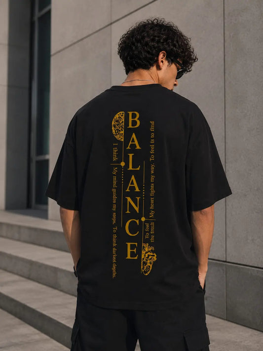 Printed Over Size T-Shirt With Different Print